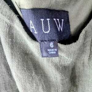 AUW Olive Green Dress - Size 6